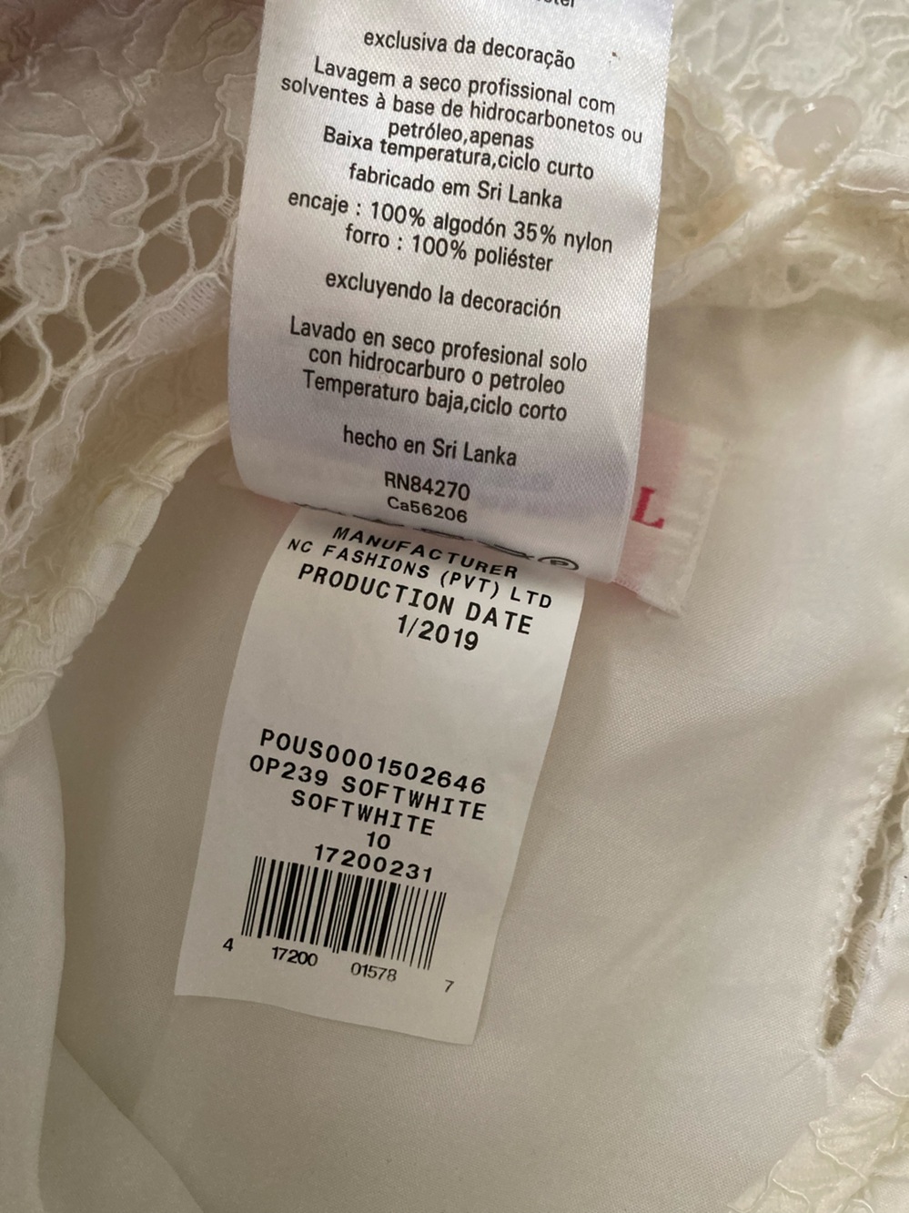 David's Bridal flower girl lace sheath dress, Sz 10. - Picture 8 of 10